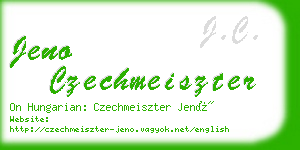 jeno czechmeiszter business card